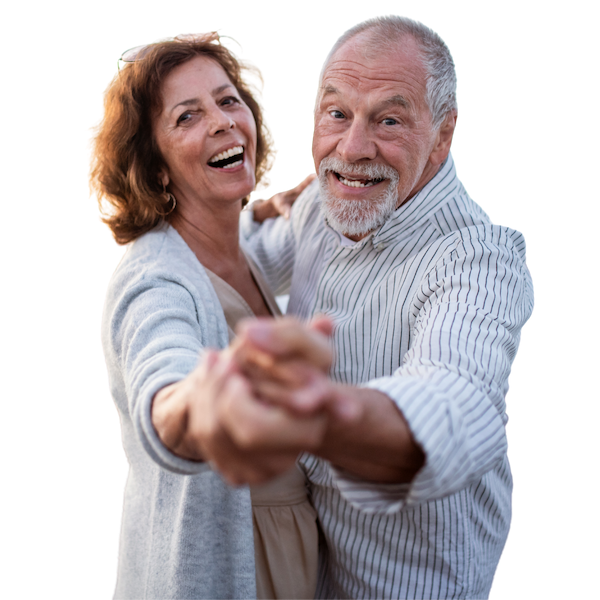 Happy Seniour Couple Dancing in Estero, FL